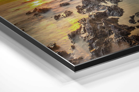 Sunset Brushed Aluminium Dibond Wall Art