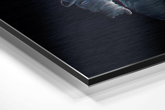 Pixel Dissolving Astronaut Brushed Aluminium Dibond Wall Art