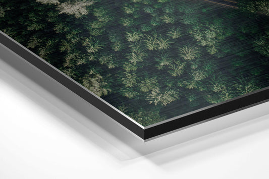 Fifty Tones of Green Brushed Aluminium Dibond Wall Art