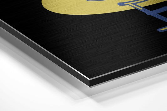 Cake it Easy Brushed Aluminium Dibond Wall Art