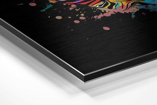 Cat Brushed Aluminium Dibond Wall Art