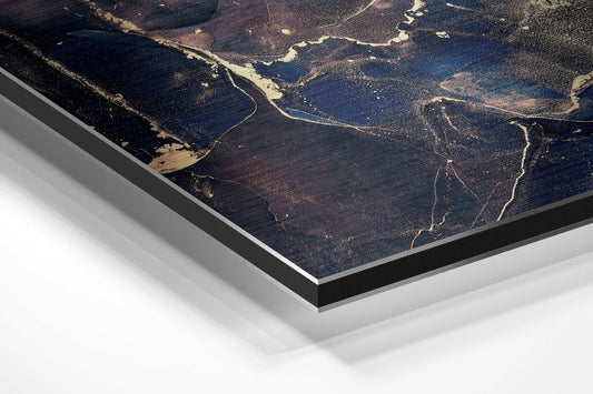 Splash Brushed Aluminium Dibond Wall Art