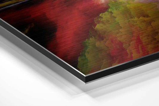 Color Clouds Brushed Aluminium Dibond Wall Art