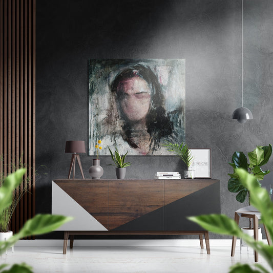 Silence Brushed Aluminium Dibond Wall Art