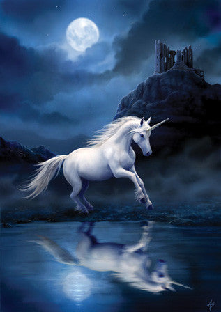 Moonlight Unicorn Card