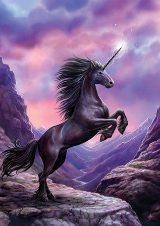 Greeting the Dawn Unicorn Card