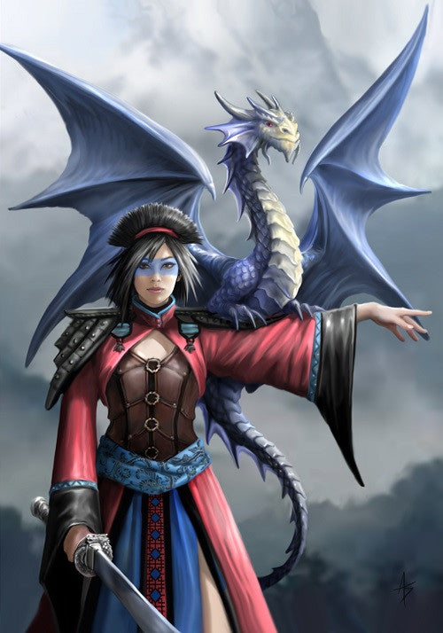 Look to the East Card by Anne Stokes
