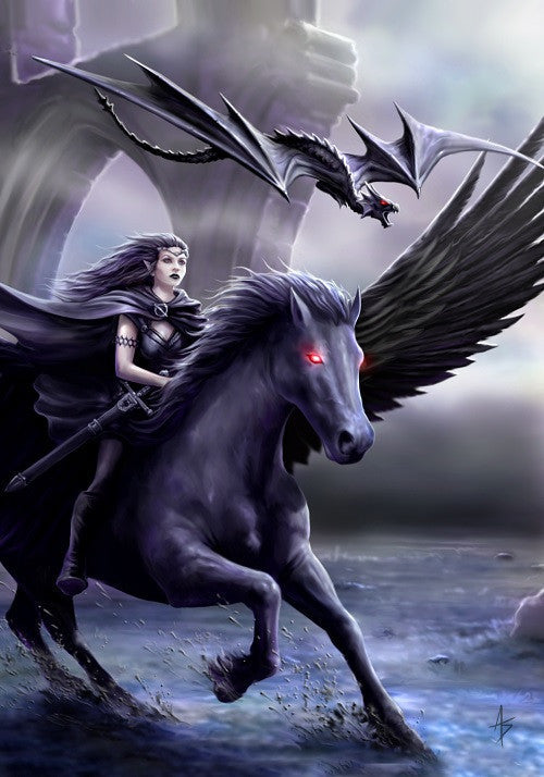 Realm of Darkness Card by Anne Stokes