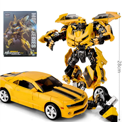 Optimus Prime and Bumblebee Autobots Anime Figures, Transformation Robot Toys 30 CM