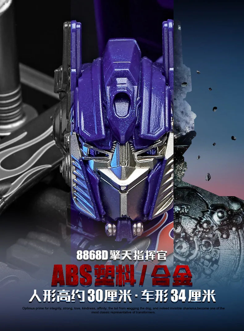 Optimus Prime and Bumblebee Autobots Anime Figures, Transformation Robot Toys 30 CM