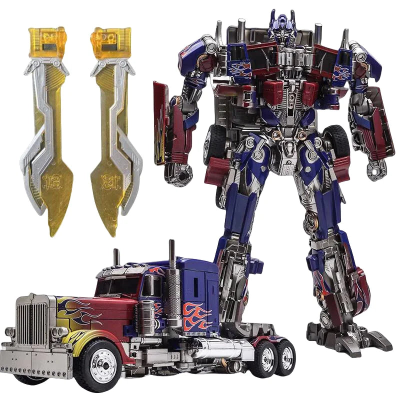 Optimus Prime and Bumblebee Autobots Anime Figures, Transformation Robot Toys 30 CM