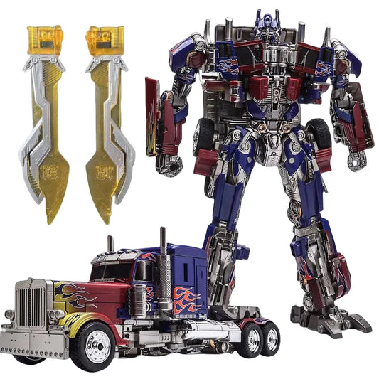 Optimus Prime and Bumblebee Autobots Anime Figures, Transformation Robot Toys 30 CM