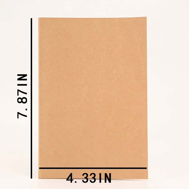 Heavy-Duty Stitched Notebooks Kraft Paper, Lined Pages, for School, Office, Journaling, Eco-Friendly, 10-pcs