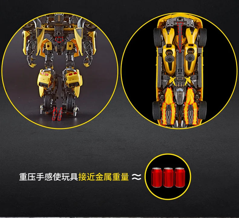 Optimus Prime and Bumblebee Autobots Anime Figures, Transformation Robot Toys 30 CM