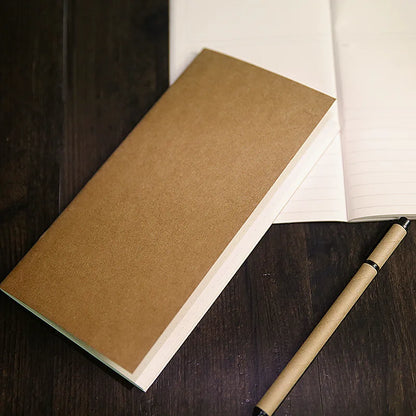 Heavy-Duty Stitched Notebooks Kraft Paper, Lined Pages, for School, Office, Journaling, Eco-Friendly, 10-pcs