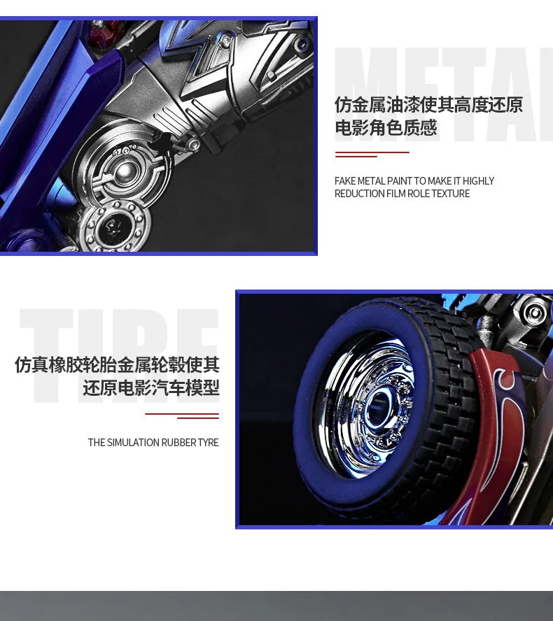 Optimus Prime and Bumblebee Autobots Anime Figures, Transformation Robot Toys 30 CM