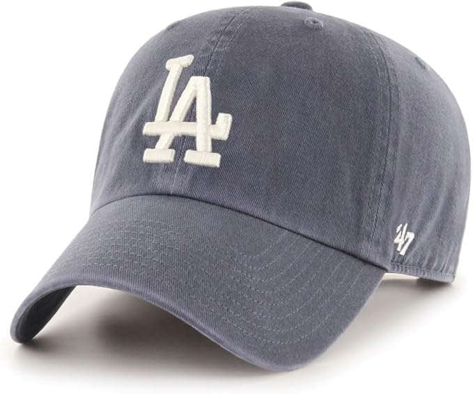 47 MLB Los Angeles Dodgers Clean Up Adjustable Cap Vintage Navy Otarealm