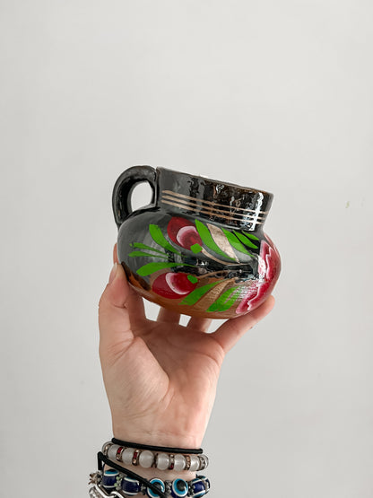 Floral Artesanal Barro Mug