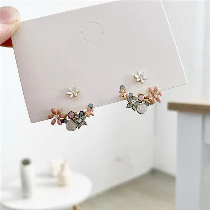 Beautiful Flower Jacket Earrings