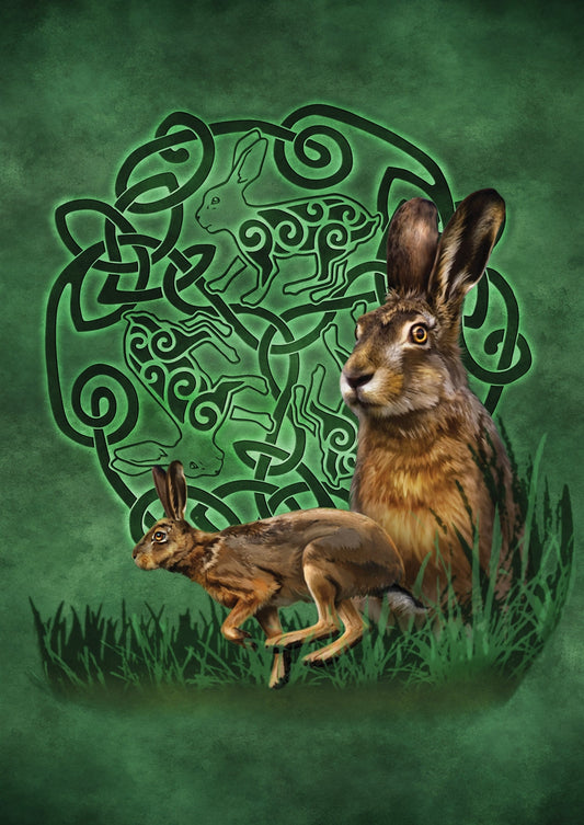 Celtic Hare Card