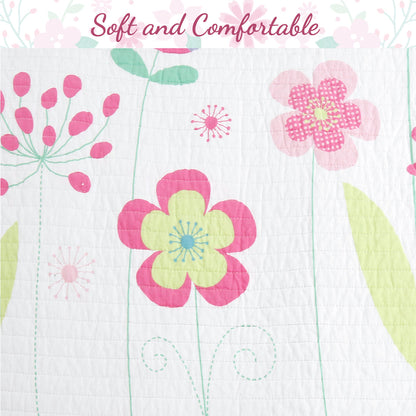 Blossom Floral Pink Purple Novelty Flower Round Decor Throw Pillow