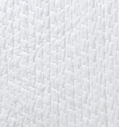 Tailored Bed Skirt White Quilted Matelasse Scalloped Cotton Dust Ruffle 16" Drop