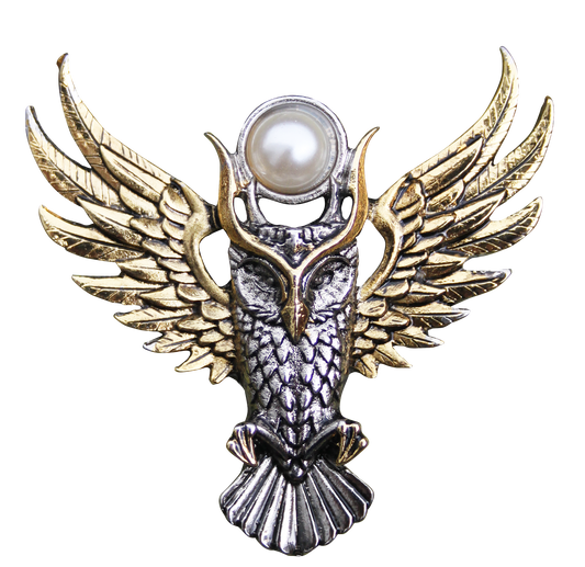 Owl of Athena for Magickal Wisdom Brooch by Briar