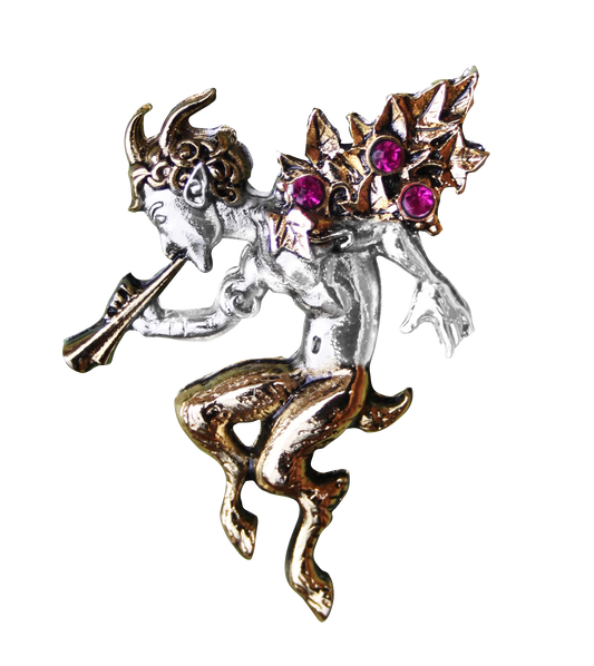 Pan for Spirituality Brooch by Briar
