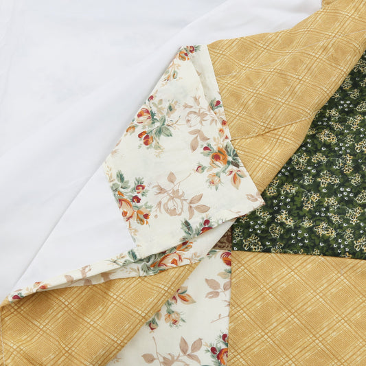 Huitt Country Farmhouse Vintage Floral Patchwork Window Valance