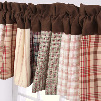 Jakob Plaid Brody Brown Real Patchwork Cotton Reversible Quilt Bedding Set