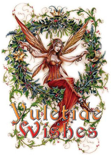Briar Mistletoe Fairy Midwinter Card