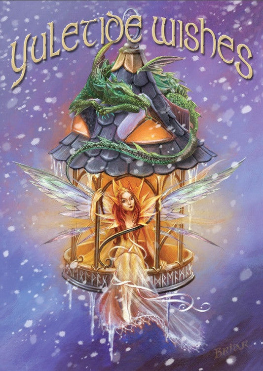 Elf Light Yuletide Wishes Card