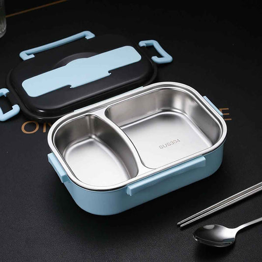 Bento Lunch Box – Includes Thermos Bag, Spoon &  Chopsticks