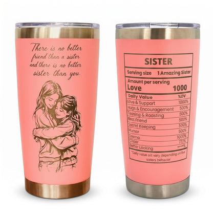 Unique Sister Gift 20oz Insulated Stainless Steel Travel Tumbler