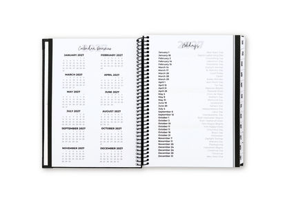 2027 Velvet Floral Weekly Planner Premium Bundle