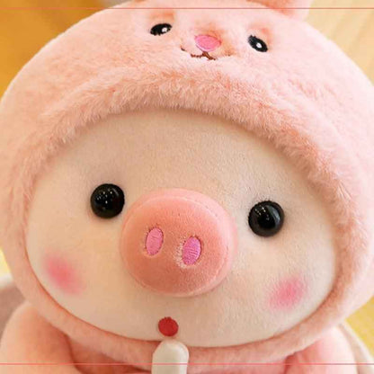 Boba Pig Stuffed Animal Soft Plushie Gift for Girls & Boys