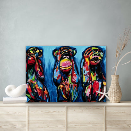 Wise Monkeys - Art Prints