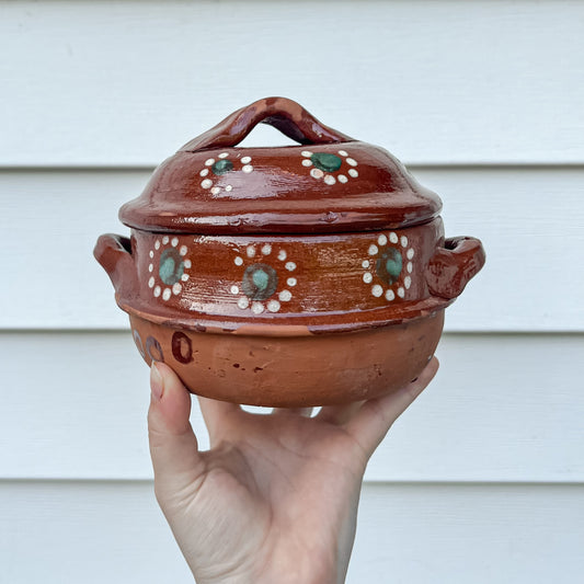 Traditional Mexican Barro Small Salsa Holder