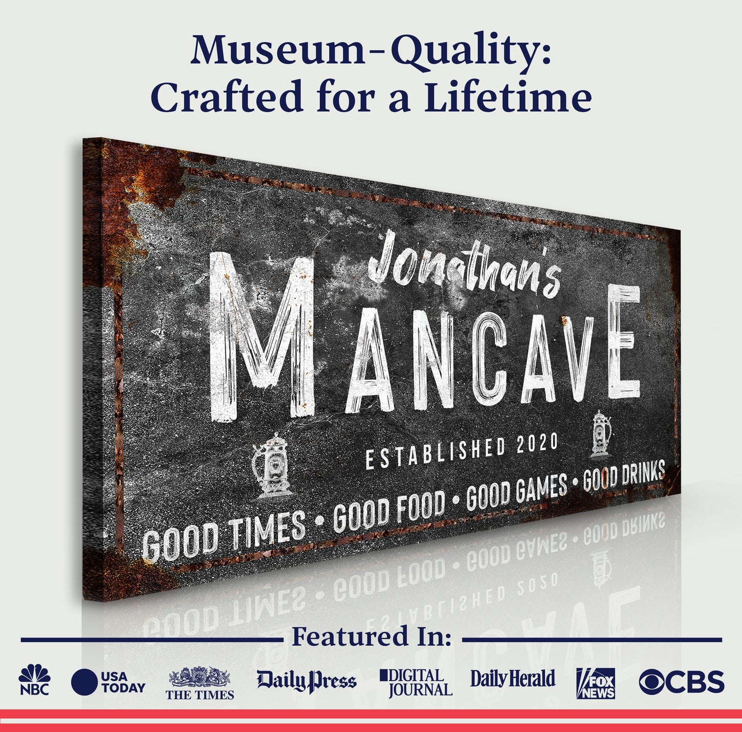 Good Times Man Cave Sign