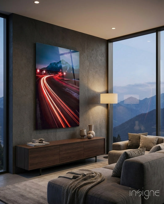 Road Glass Wall Art