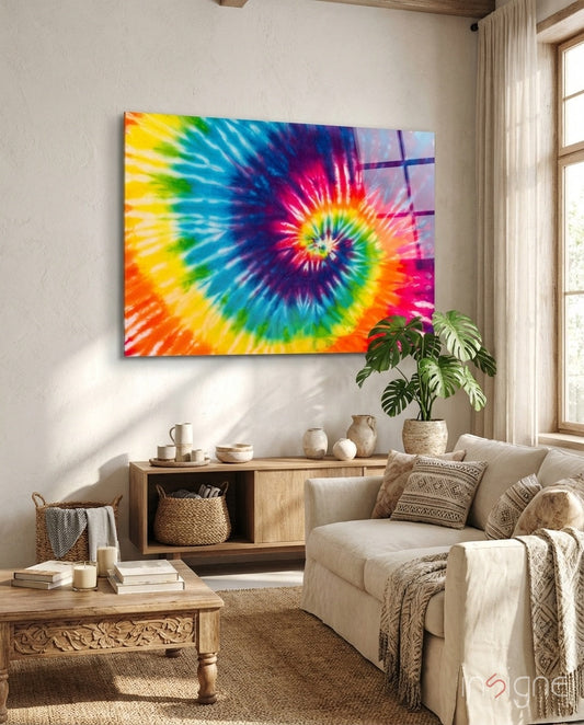 Rainbow Mosaic Glass Wall Art
