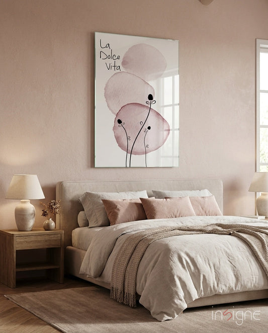 La Dolce Vita Glass Wall Art