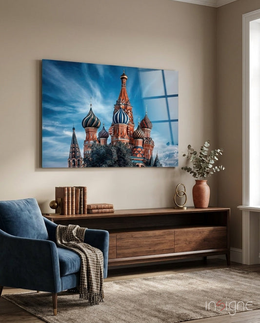 St. Basil's Cathedral Glass Wall Art