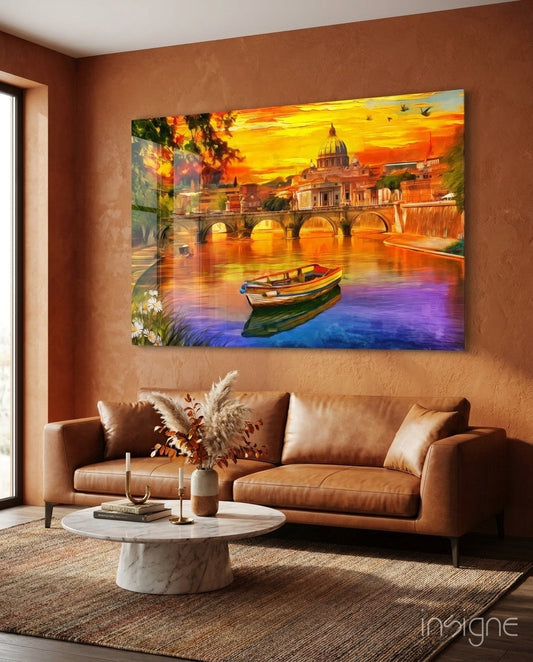 St. Peter's Basilica Glass Wall Art