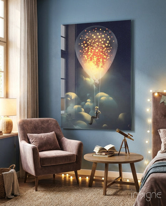 Starry Dream Glass Wall Art