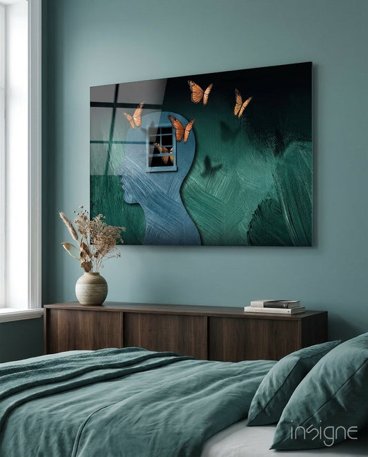 Butterfly Effect Glass Wall Art
