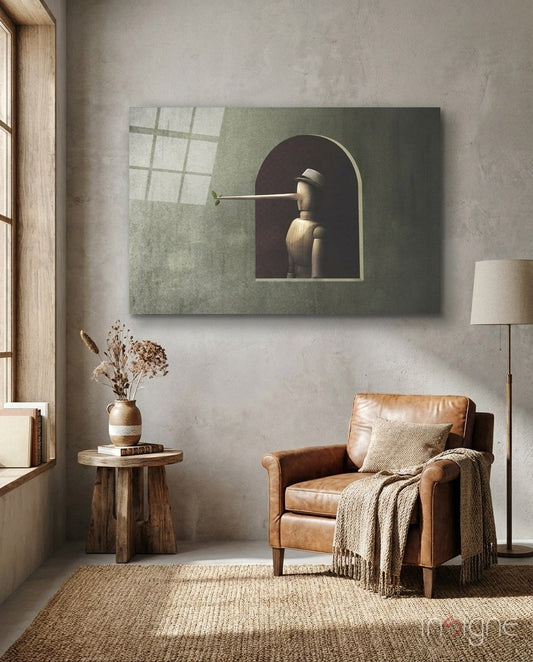 Pinocchio Glass Wall Art