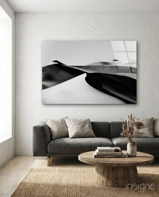 Black Landscape Glass Wall Art