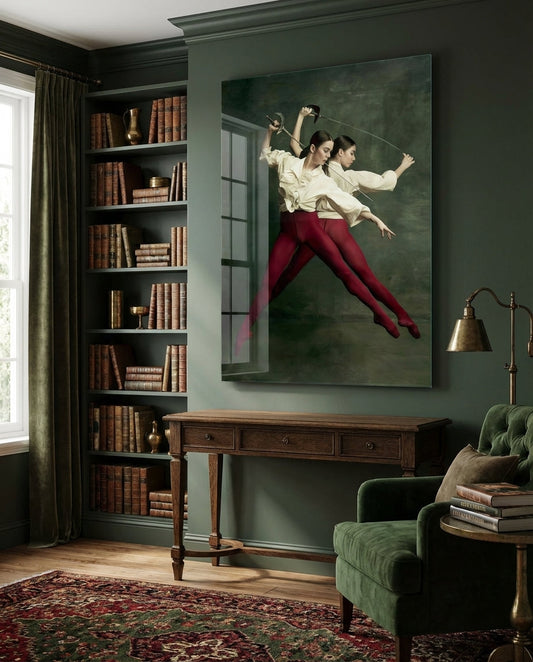 Fencing Glass Wall Art