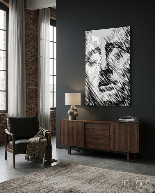 Sadness Glass Wall Art